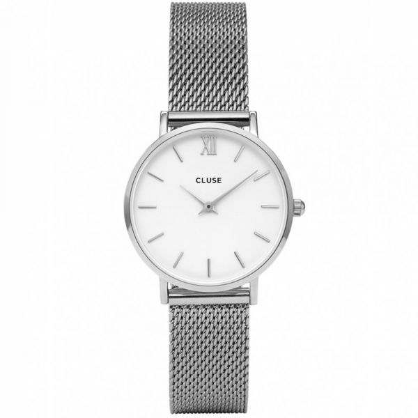CLUSE | Minuit - Mesh Zilver/Wit